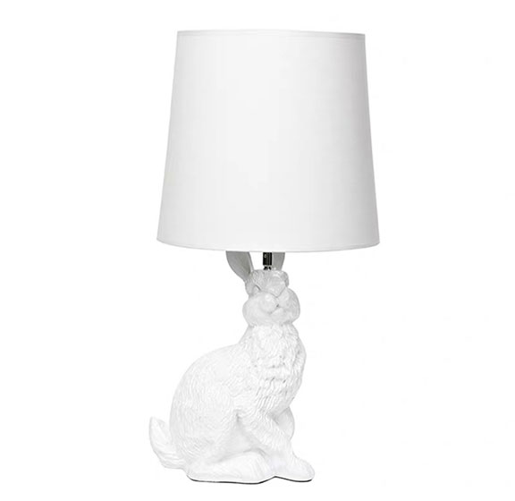 Replica Rabbit Table Lamp Wood Home Hk